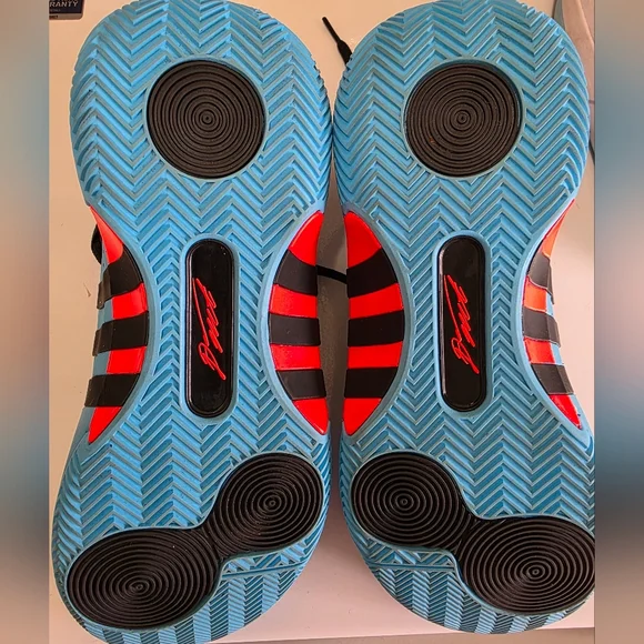 Blue and Black Adidas Don Issue 5 with Red Accents In Size 6.5 Y/Men (Like New) - Picture 16 of 16
